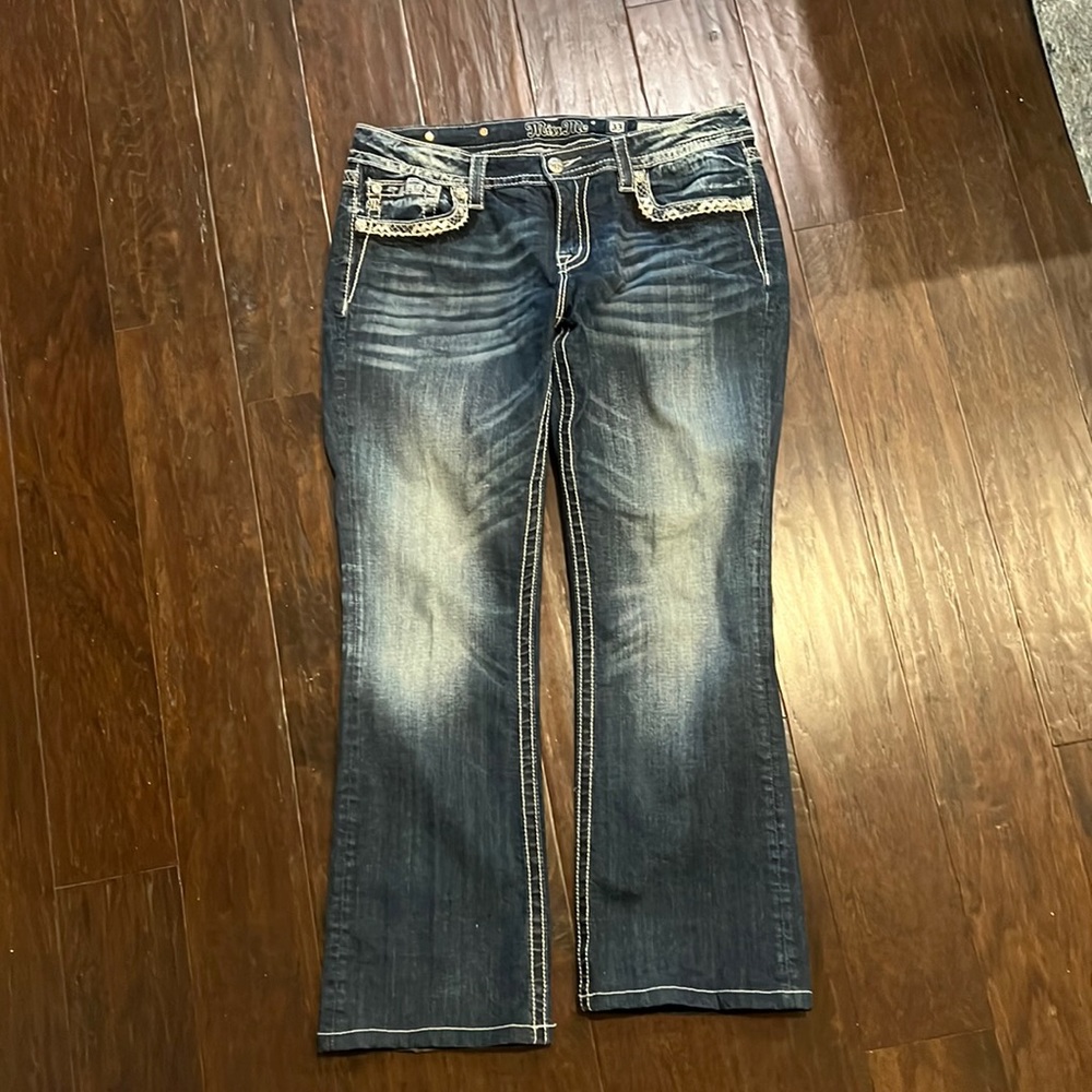 Miss Me Jeans - sequin detail pocket